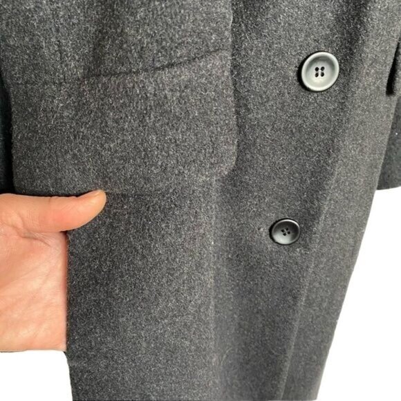 Vintage Forecaster of Boston Full Length Dark Charcoal Wool Cashmere Woman's Coa - Picture 5 of 14